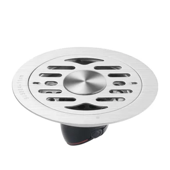 ท่อระบายน้ําชั้นกลม ท่อระบายน้ําชั้นสแตนเลสป้องกันกลิ่นพร้อมฝาปิดแบบถอดได้ ท่อระบายน้ําชั้นห้องอาบน้ําฝักบัวสําหรับซักรีดในห้องน้ํา 1