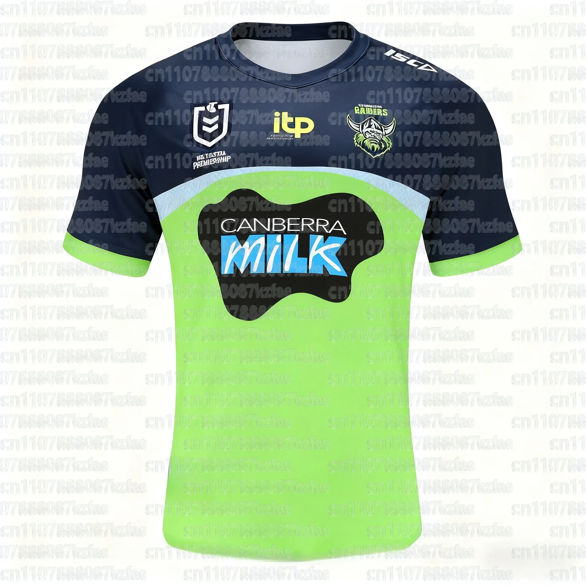 2026 Sommer Eltern-Kind Neue Canberra Raiders Rugby-Trainingskleidung Erwachsenen- und Kinder-Sport-Schnelltrocknende T-Shirts – Detail 5