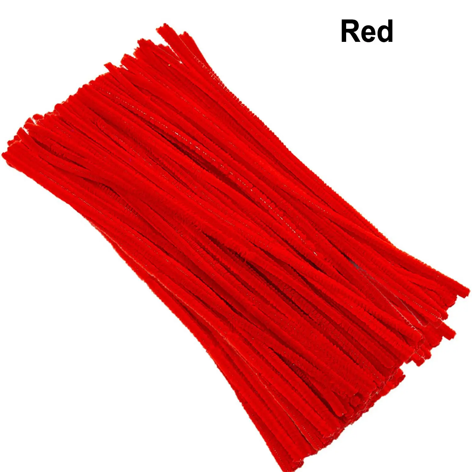 Enenes Craft Pipe Cleaners 300 Pcs Red Chenille Stem 6mm x 12 inch Twistable Stems Children’s Bendable Sculpting Sticks for Crafts and Arts (300, Red)