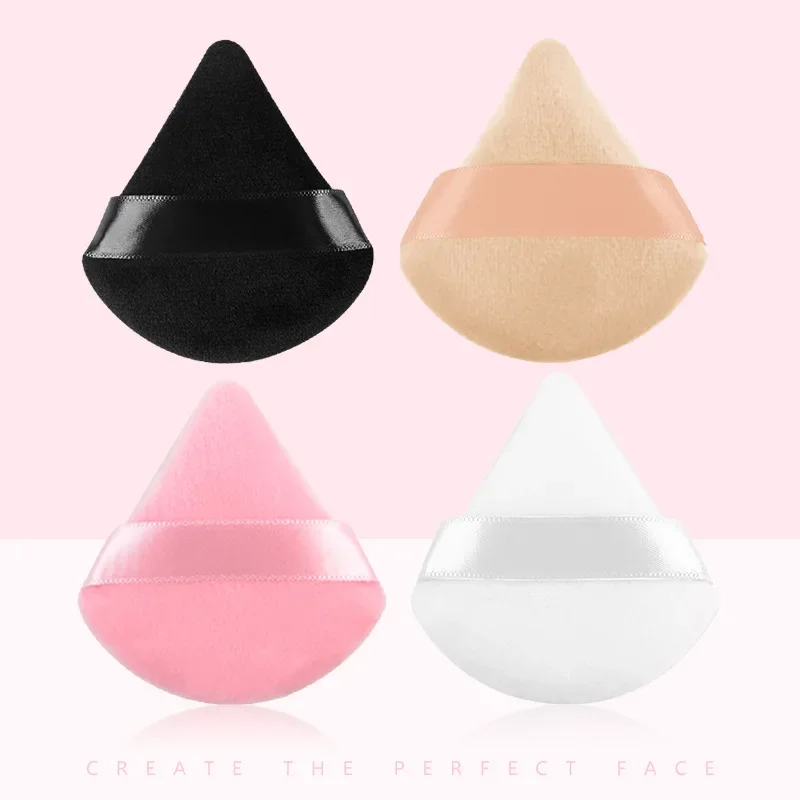 Colorful Triangle Makeup Puff Cosmetic Powder Pufff Makeup Sponge Puff Dry Use Women Smooth Beauty Washable Face Makeup Tool New 3