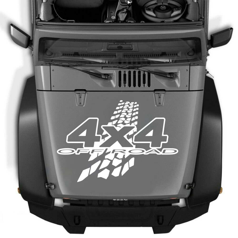 

Modern 4x4 Off Road Tire Truck Hood Decal Sticker Door Side Body Fits for Jeeps Ford Raptor Pickup Trucks Cars Vinyl