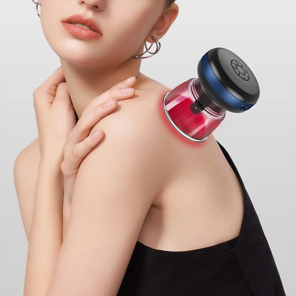 

Electric Vacuum Cupping Massage for Body Scraping Suction Cups Vibration Heating Therapy Anti Cellulite Fat Burner Detox