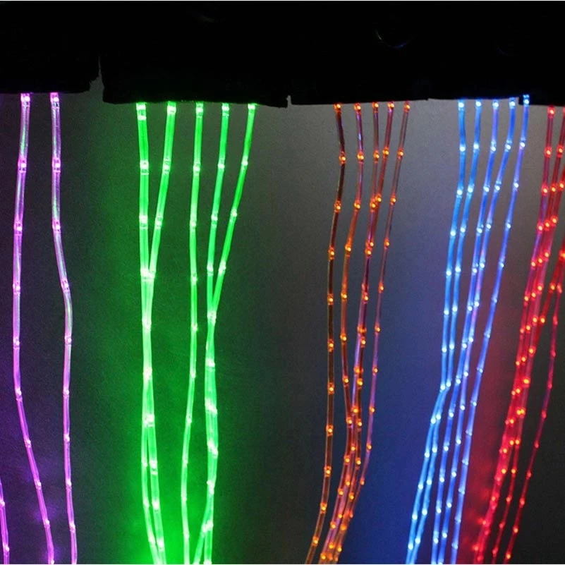 LED Horse Riding Tails Decoration Luminous Tubes Horses Riding Decorations Night Visible Flashing Light Bar Harness horse riding equipment 100CM