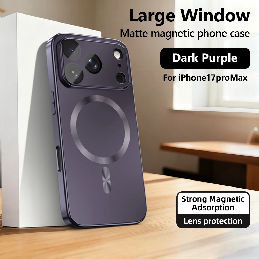 Sleek Magnetic Camera Protector Case with Anti-Smudge & Wireless Charging Compatibility