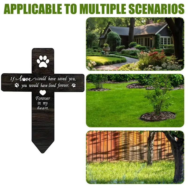 Memorial Pet Grave Markers Memorial Garden Cemetery Stake Dog Grave Stake Pet Loss Plaques Outdoors Markers