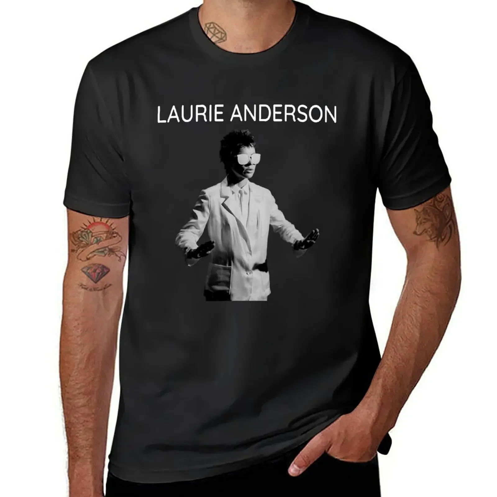 

Laurie Anderson T-shirt vintage clothes heavyweights sports fans men graphic t shirts