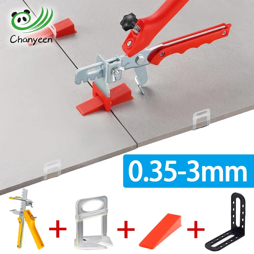 Système de nivellement de carreaux de céramique, 0.35/0.5/1/2/3mm, Clips, Kit d'espacement pour la pose de carreaux, outils de Construction