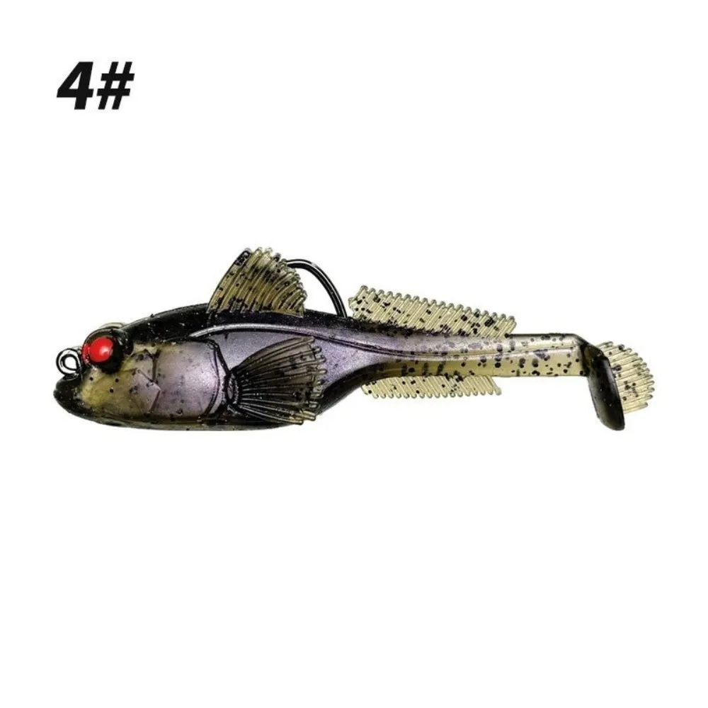 2pcs 9g Weight Silicone Goby Lure 12g Weight Perch Tackle TPE Fishing Lure Soft Material Jig Hook Swimbaits Jigging Technique