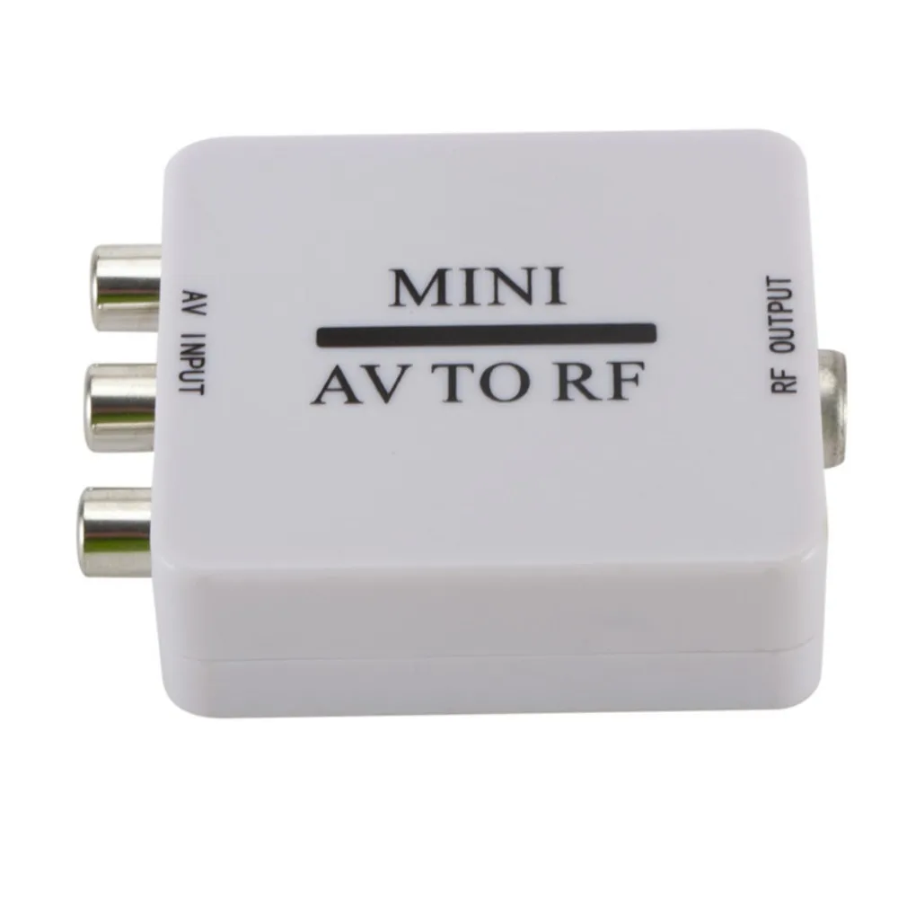 AV To RF RCA AV To RF Converter RCA Video Converter Amplifier Line Mini for TV/VHS VCR/DVD Recorder