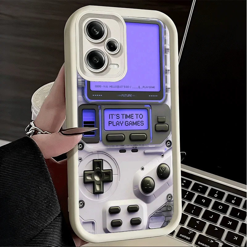 Stylish Gamer Boy Phone Case with Soft Shell Design