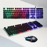 Gaming Keyboard and Mouse Gift Set - Punk Retro Style with High-Profile Keys & RGB Lighting - Image 6