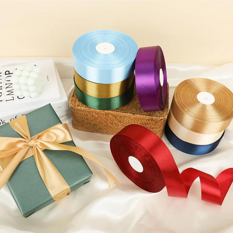Elegant Silk Satin Ribbon for Events and DIY Crafts - 25 Yards