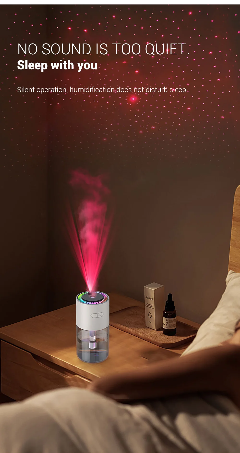 Description Picture 6 of item280ml Mini Air Humidifier USB Electric Aroma Diffuser with Colorful Night Light Home Car Mist Maker Aromatherapy Humidifier