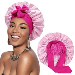 Reversible Satin Sleep Bonnet for Women - Double Layer Haircare Night Cap (6)
