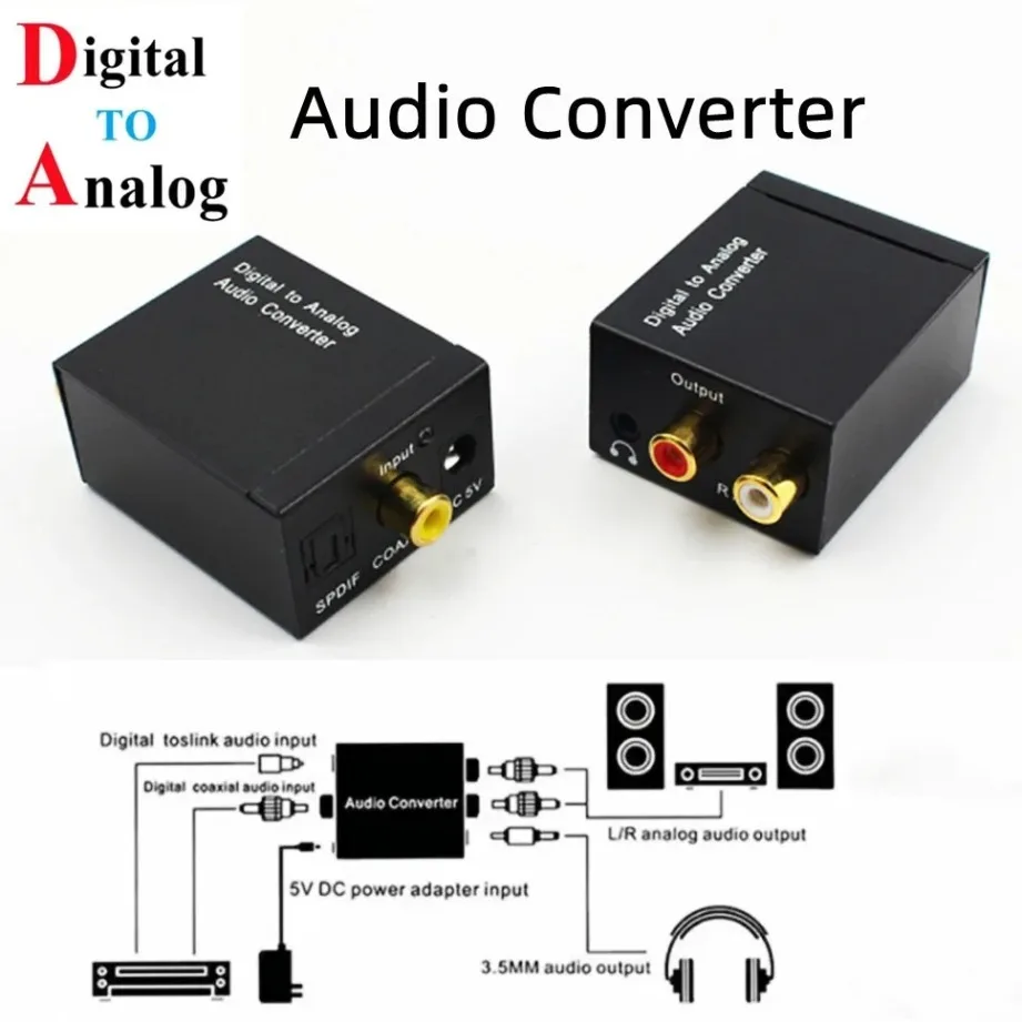 High-Performance Digital to Analog Audio Converter with RCA Output