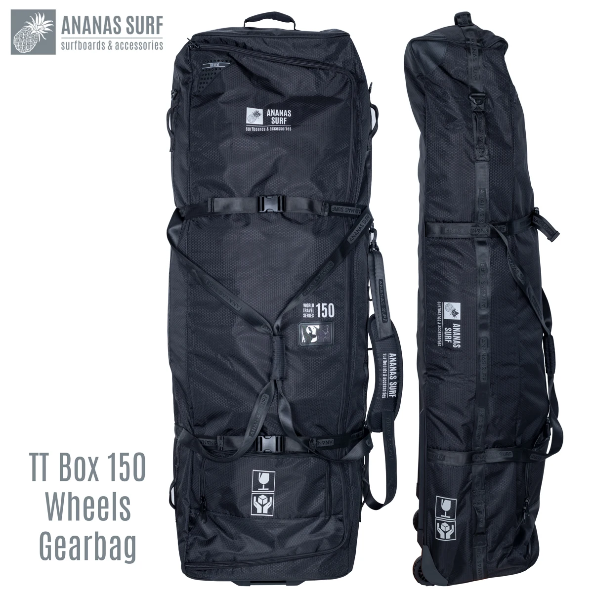 Ananas Surf Kite Wing Gear Travel Bag 150cm Boardbag Wheels Luggage TT Box 150 Gearbag