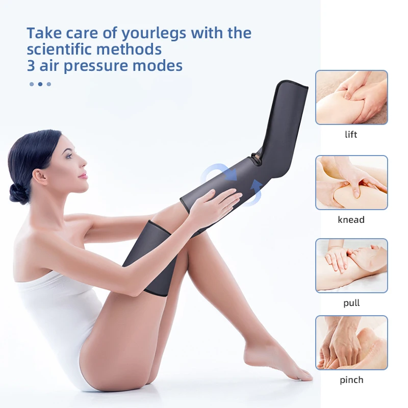 Leg Massager for Circulation and Relaxation with Heat Foot and Calf Massage Air Compression