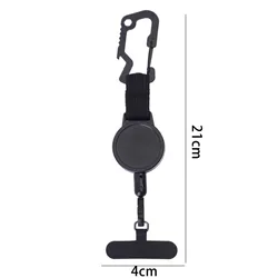 Retractable Anti - Theft Phone Holder with Belt Clip - Safety Lanyard Strap - 2PACK (Lanyard Set B)