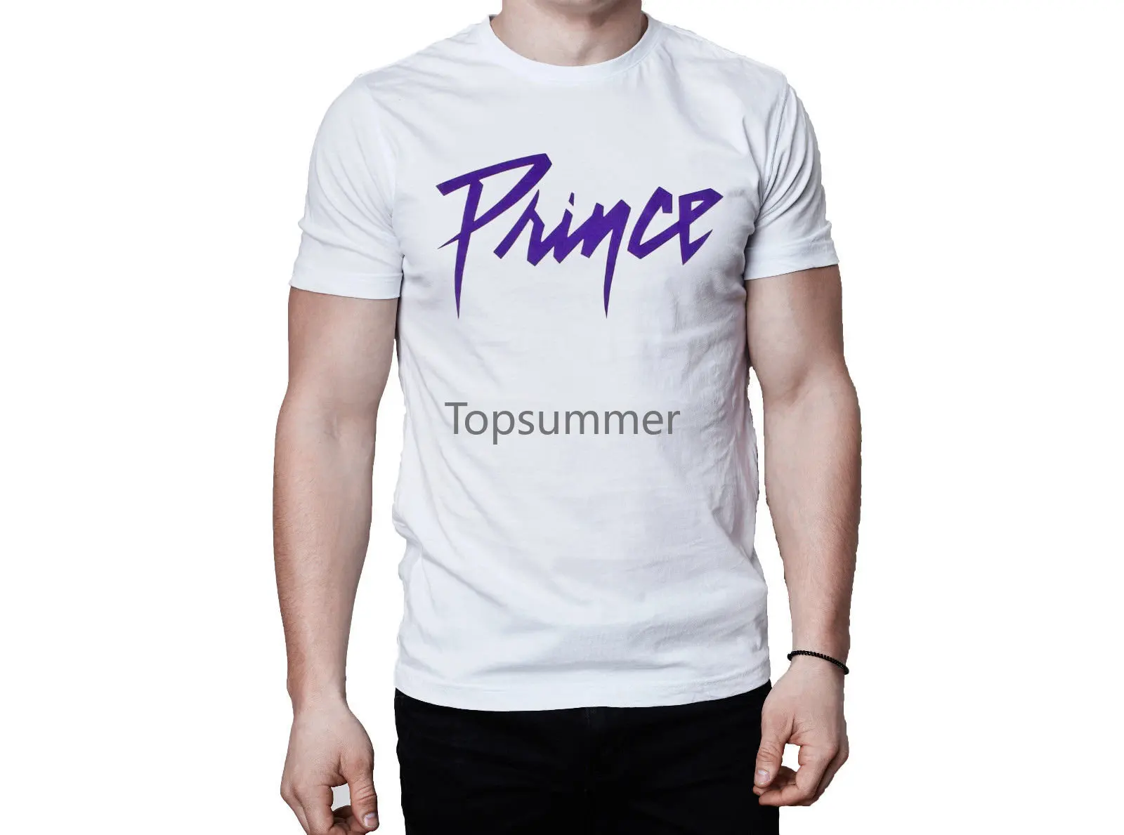 

Prince Purple Logo T-Shirt Hot Sell 2018 Fashion T Shit Printing Short Sleeve Casual O-Neck Cotton Retro Top Tee