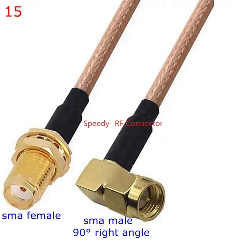 thumbnail image 1 of Kit de conector RG316 SMA a SMA macho hembra, conector RPSMA macho hembra a SMA, para cable de extensión de puente de coleta RG-316 de baja pérdida, 1 of 5