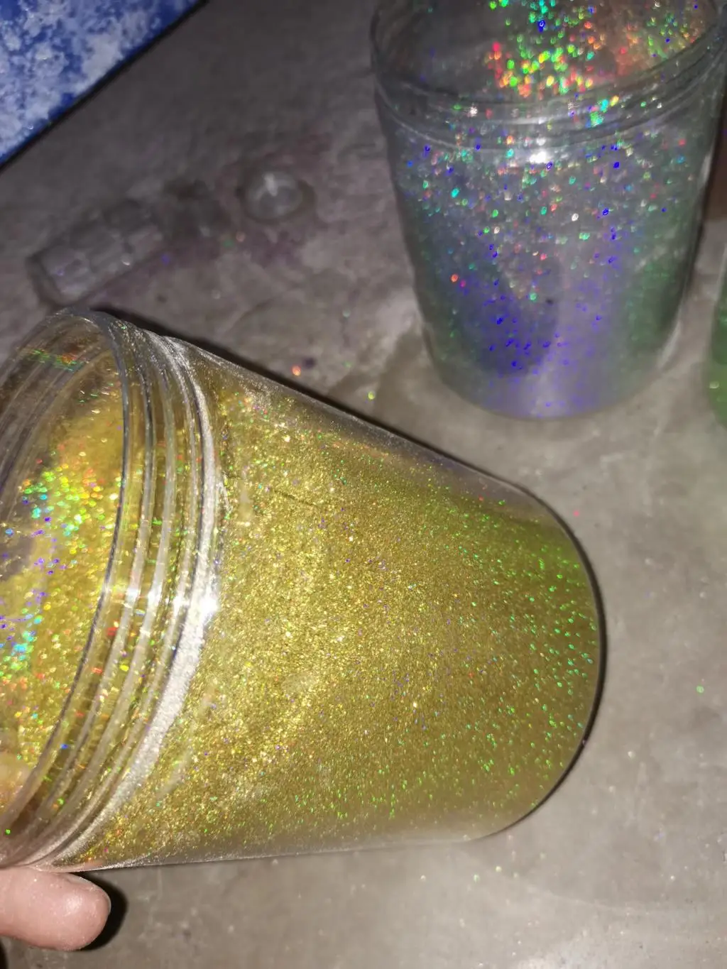 10 gr/beutel 0,2mm Holographische Laser Silber Glitter Pulver 1/128 Maniküre Shiny Sparkle Chrom Pigment Staub UV Gel Nail art Glitters – Detail 4