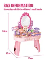 30pcs Kids dressing table toy girl simulation home makeup and makeup jewelry box 3-4 5-6 years old baby birthday gift 5