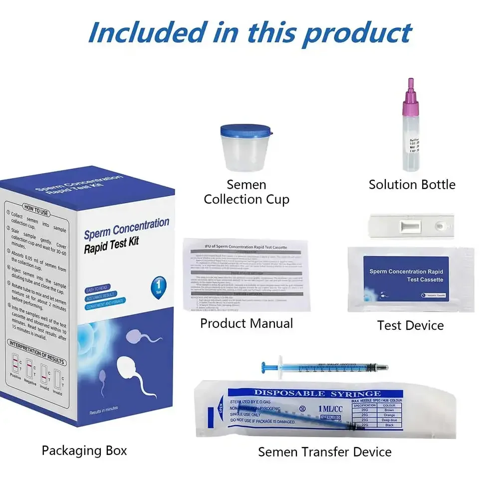 1 Set Male Sperm Motility Test Strip High-precision Sperm Concentration Detection Test Paper Self-test Quality Tool