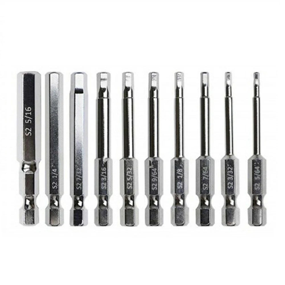 

1pcs 50mm Hex Screwdriver Bit S2 Steel Wrench Drill Bit Magnet Tip 5/64 3/32 7/64 1/8 9/64 5/32 3/16 7/32 1/4 5/16