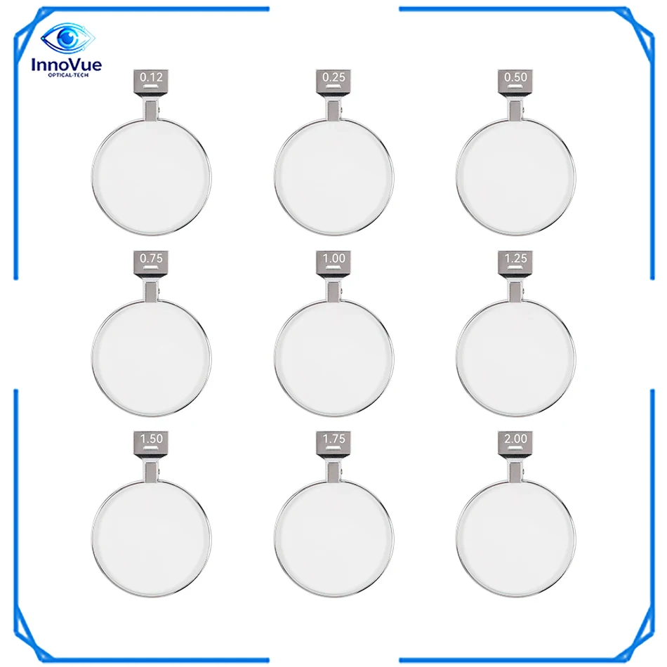 Optical spherical lens cylindrical lens trial set metal rim DIA 38mm &plusmn;0.12D~&plusmn;6.00D 1 piece