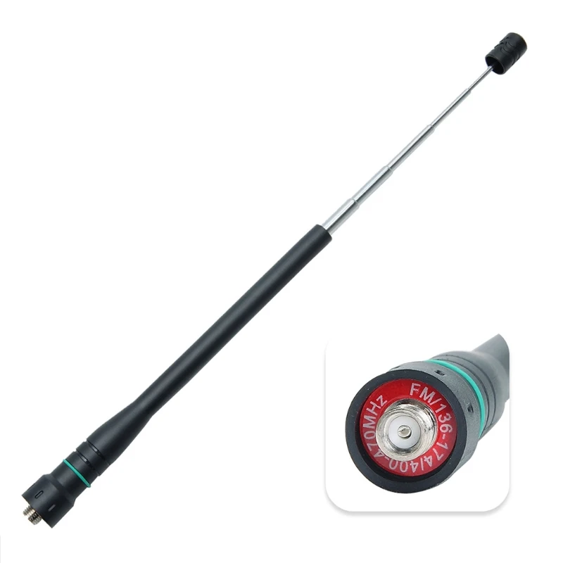 

Adjustable UHF/VHF Antenna Whip Antenna for UV-5R BF-888S UV-82 UV-9R Black Radio Antenna