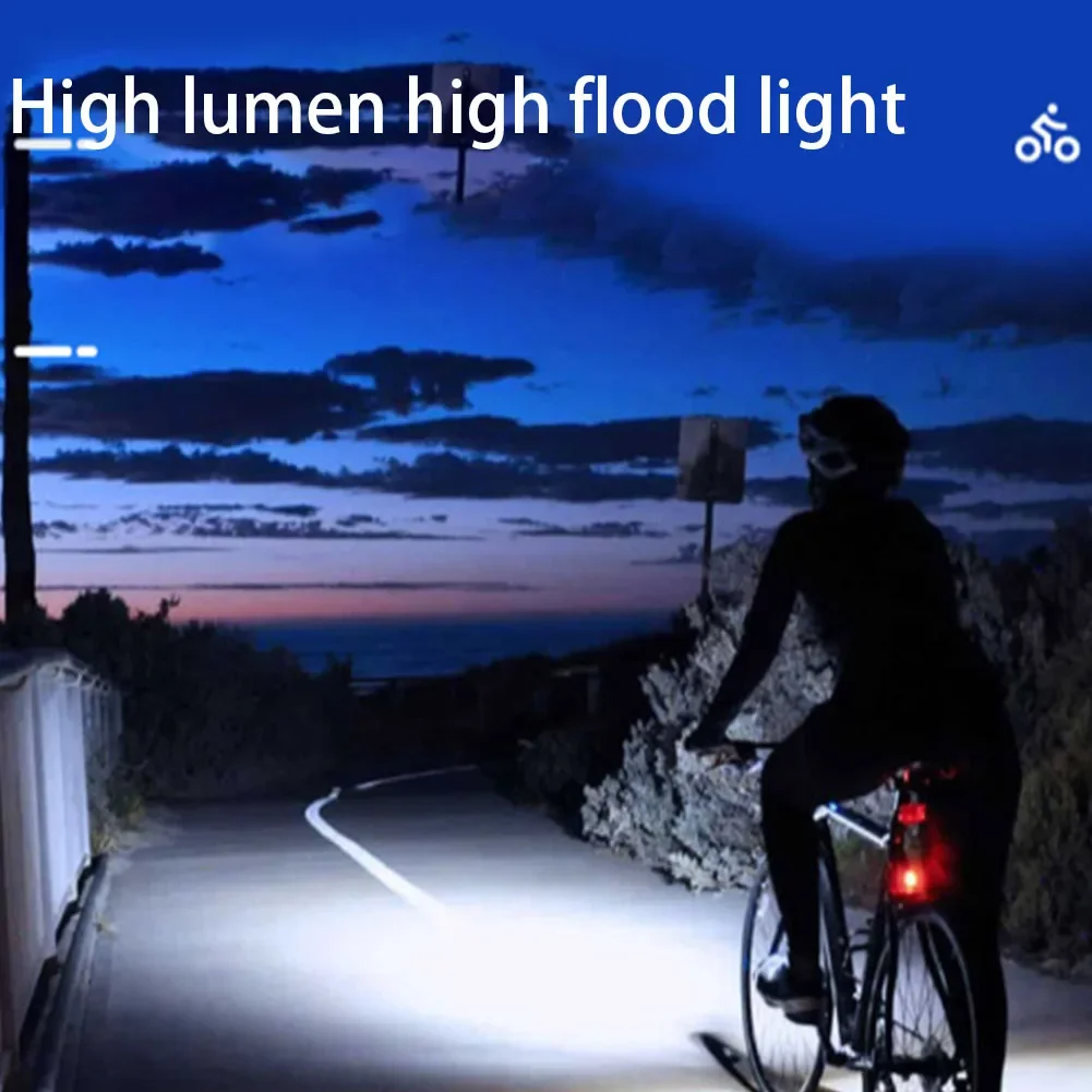 2 T6 LED Bike Front Light Bicycle Headlight Rechargeable IPX4 Waterproof MTB Road Bike Head Lamp 360°Rotating Cycling Accessorie