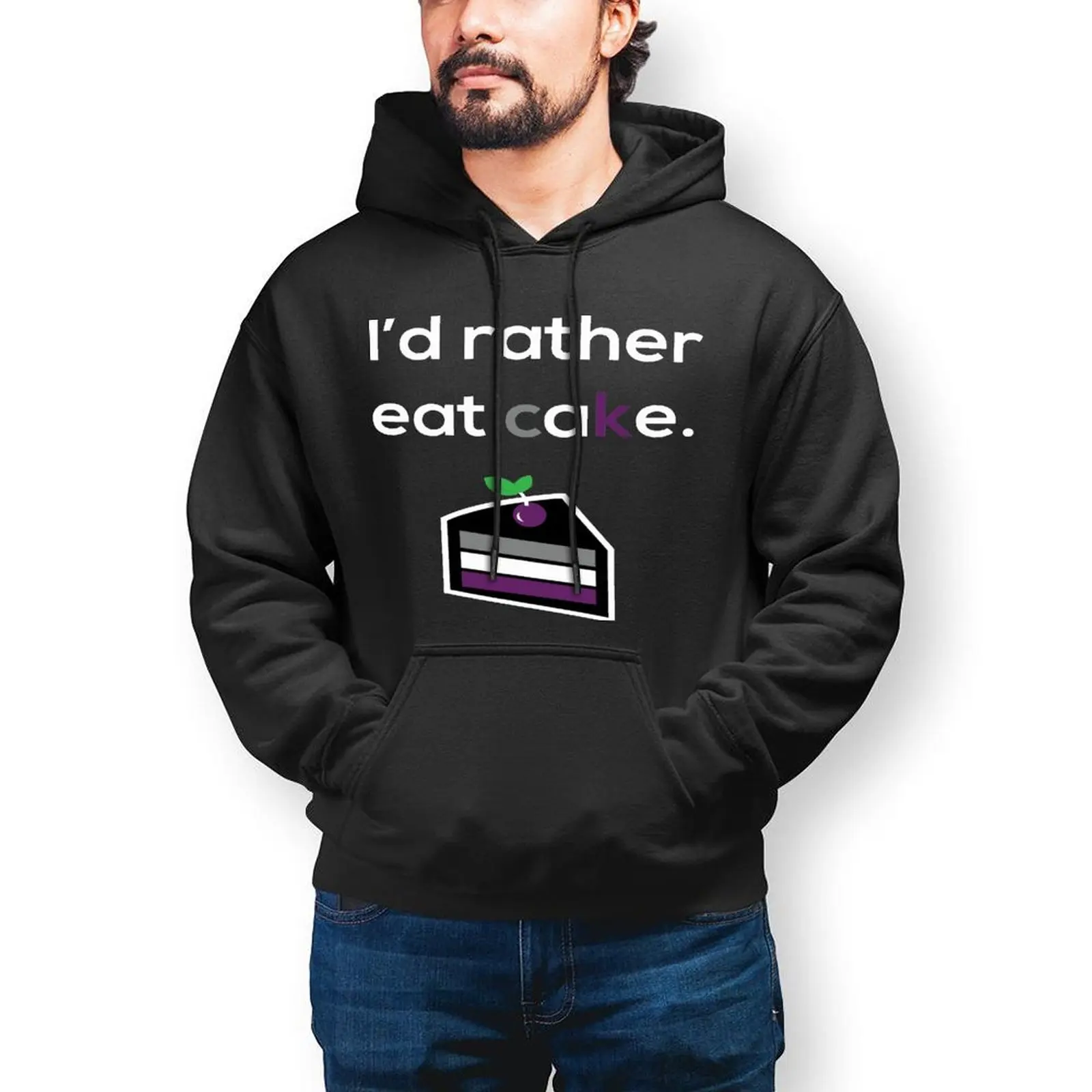 

Asexual Casual Hoodies Asexuality Humor Pride Shirt Harajuku Cotton Sweatshirts Winter Long Sleeve Streetwear Pullover Hoodie