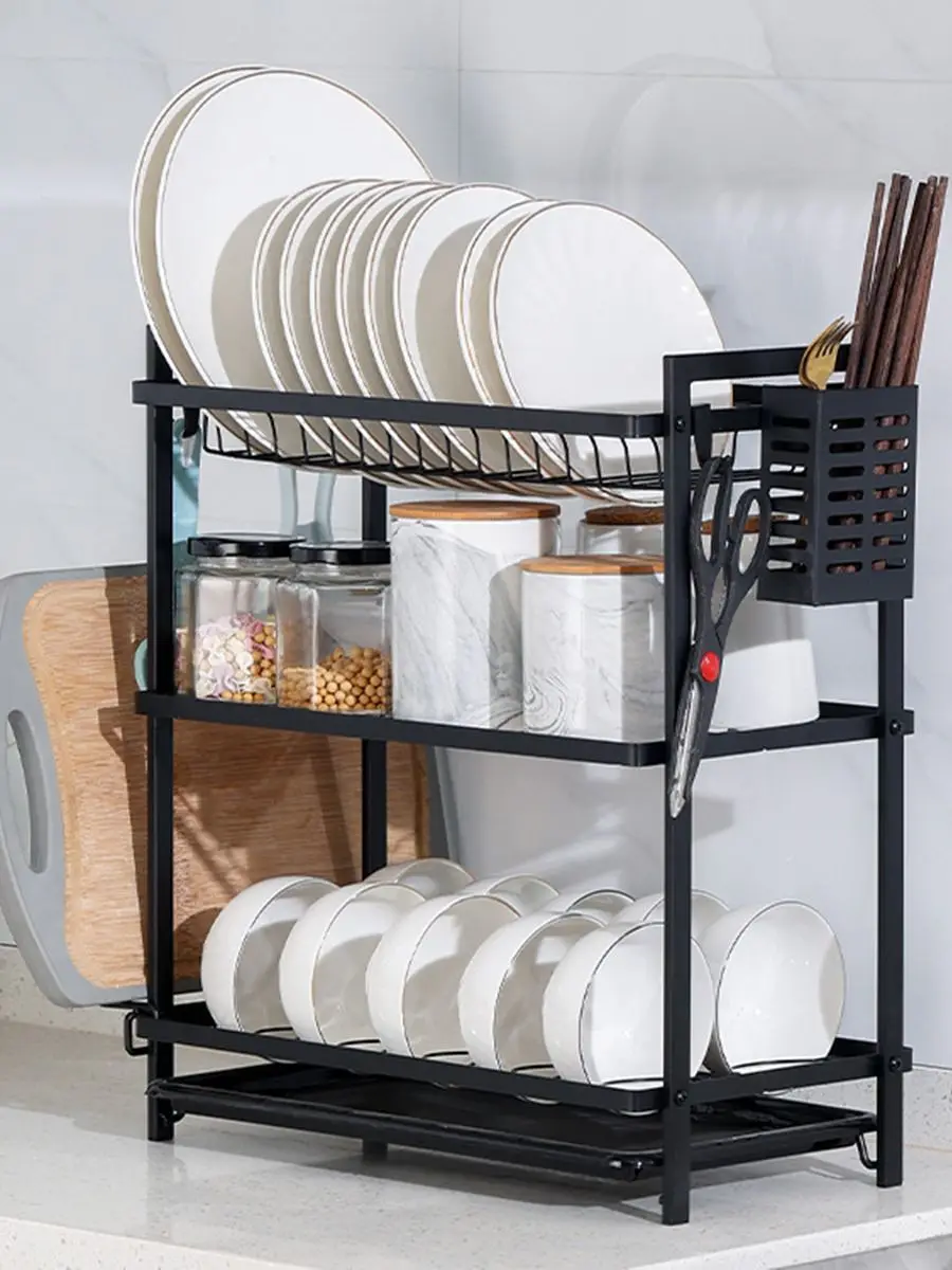 Gold 3 Tier Dish Rack