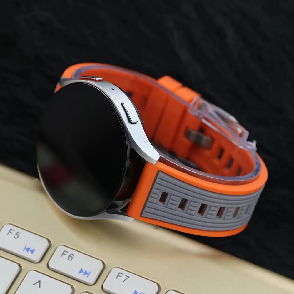 Silicone Sport Strap Bracelet - 22mm Wristband in Multiple Colors