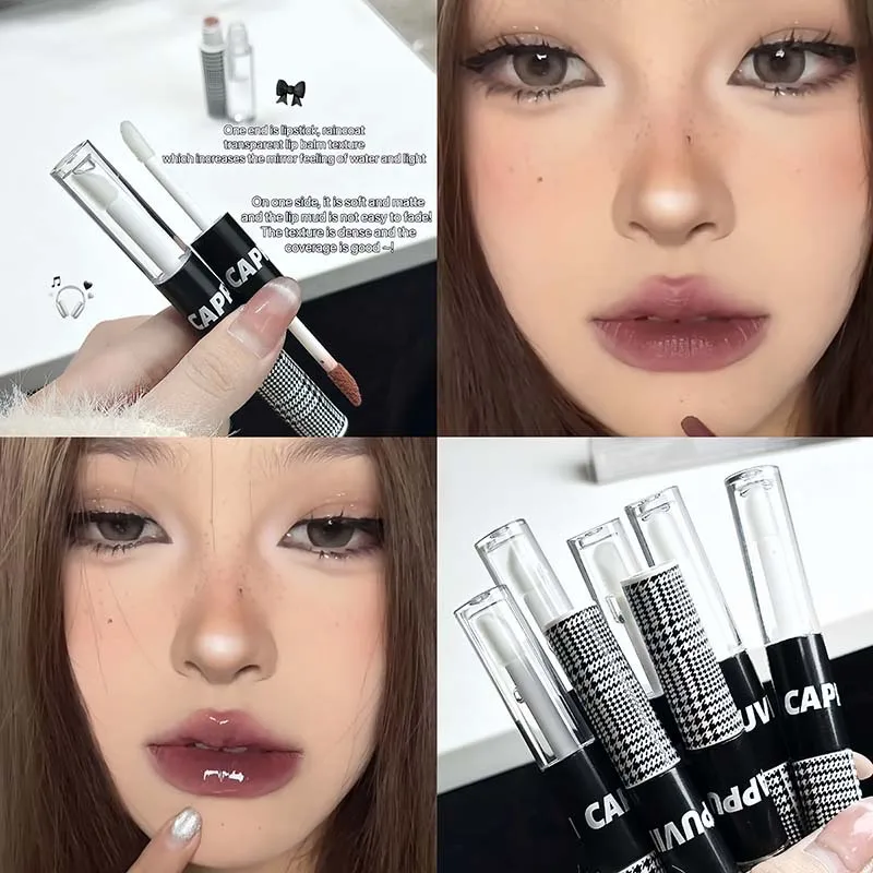 Water Light Lip Gloss Milk Coffee Jelly Lipstick Long Lasting Waterproof Matte Turn Mirror Lip Glaze Raincoat Mud Cosmetics