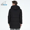 ICEbear 2023 winter  men's clothing thicken warm men's jacket hooded men's mid-length  coat fashionable cotton jacket MWD3061D 5