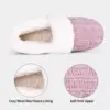 Comwarm Winter Knit Fur Slippers For Women Fleece Lined Plush Slippers With Memory Foam Soft Comfort Warm House Fuzzy Slides 6