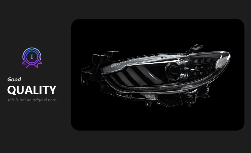 AKD Head Lamp for Mazda 6 Atenza LED Headlight 2013-2016 Headlights Mazda6 DRL Turn Signal High Beam Angel Eye Projector