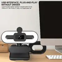 Full HD 1080P 2K 4K Webcam with Microphone PC Laptop Auto Focus Webcam Live Streaming Flexible Live Broadcast and Light Webcams