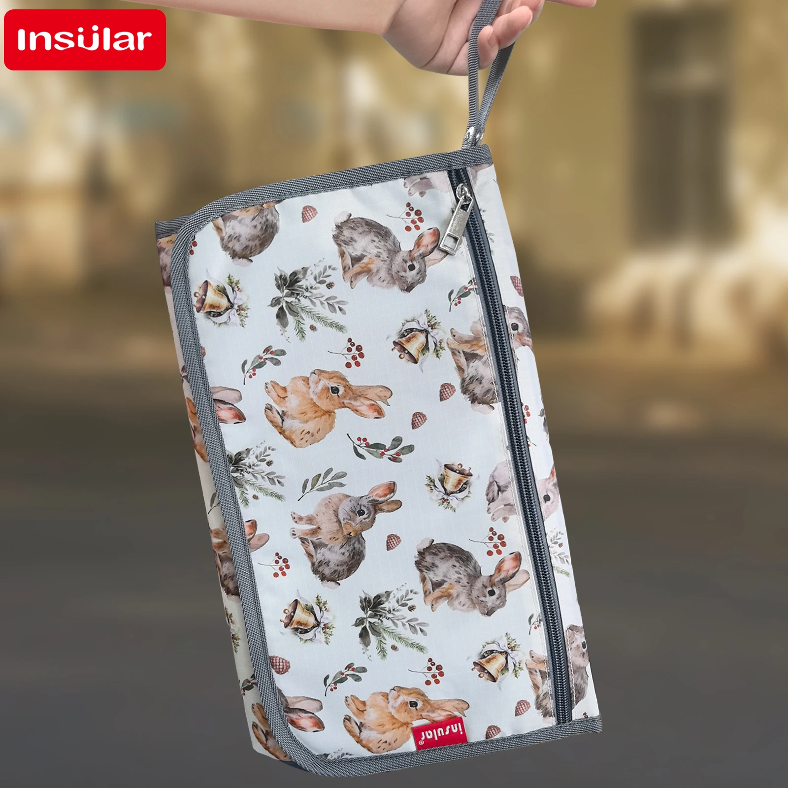 INSULAR baby nappy changing cushion fordable storage bags waterproof kids washable mattress mother-infant care products
