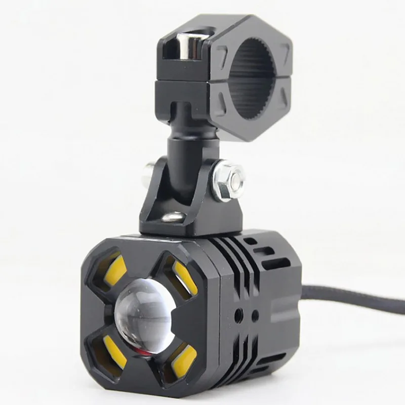 Motorcycle LED Headlight Mounting Bracket Spotlight Clamps Support Driving Fog Lights Holder