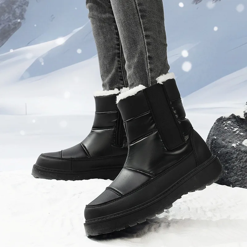 

New Women's Boots Warm Winter Sneakers Plush Fashion Cotton Shoes Platform Ankle Boots for Ladies Waterproof Outdoor Snow Boot