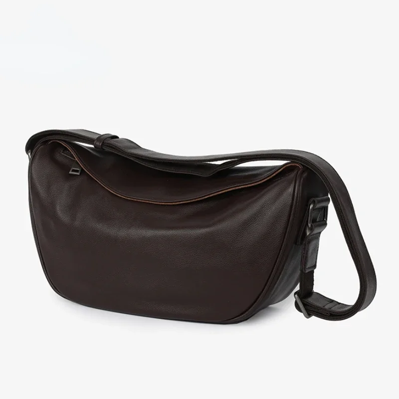 Real Cow Leather High Quality Crossbody Bag for Women Shoulder Bag Top Layer Cowhide Ladies Vintage Fashion Crossbody Handbag