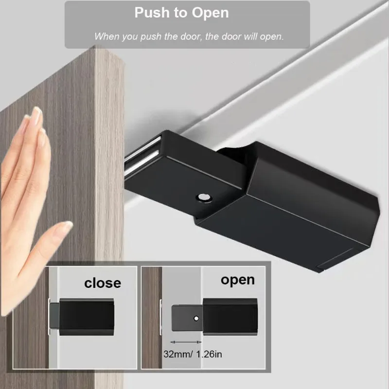 Cabinet Door Bouncer Magnetic Door Catches Wardrobe Stops Drawer Push Closer Cabinet Latch Catch Heavy Duty Closers 1/4sets magnetic cabinet catches door closer door catches magnetic cabinet latches cabinet door latch door stops cabinet door stop