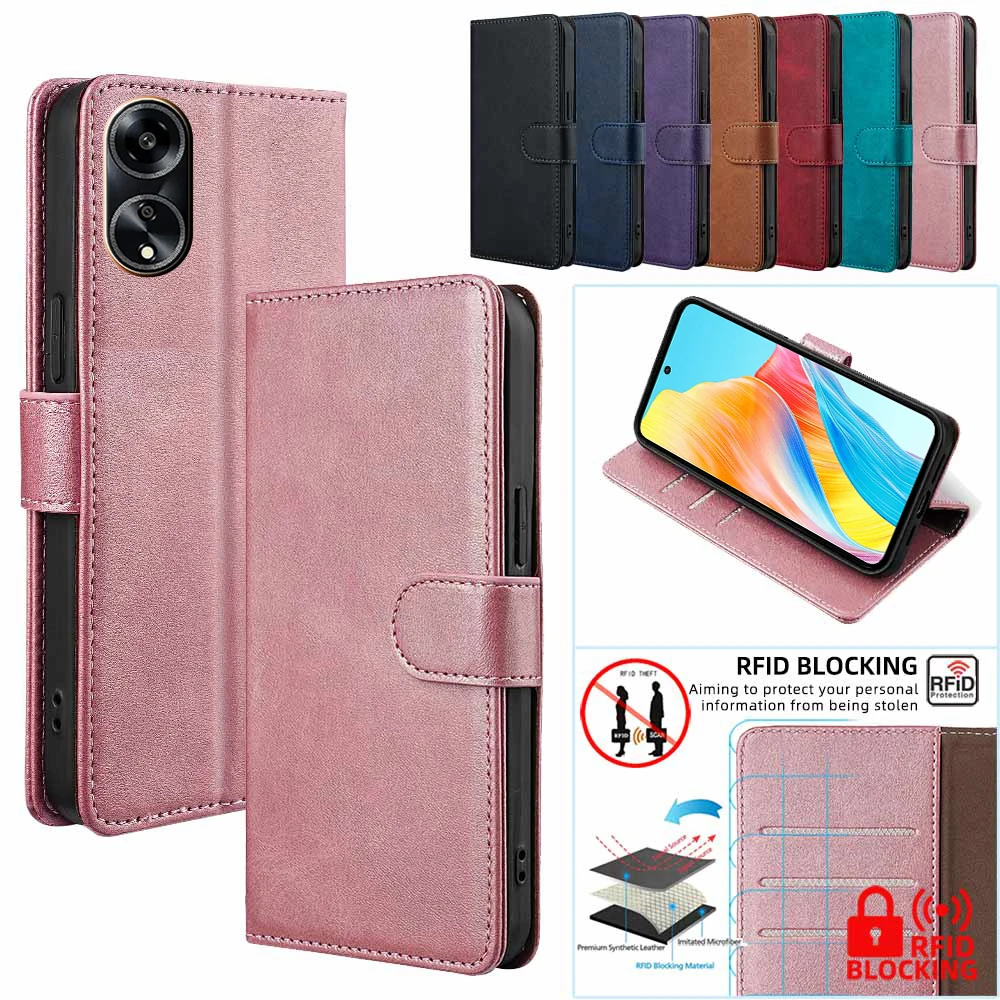 OPPO A98/A96 Leather Wallet Case 1