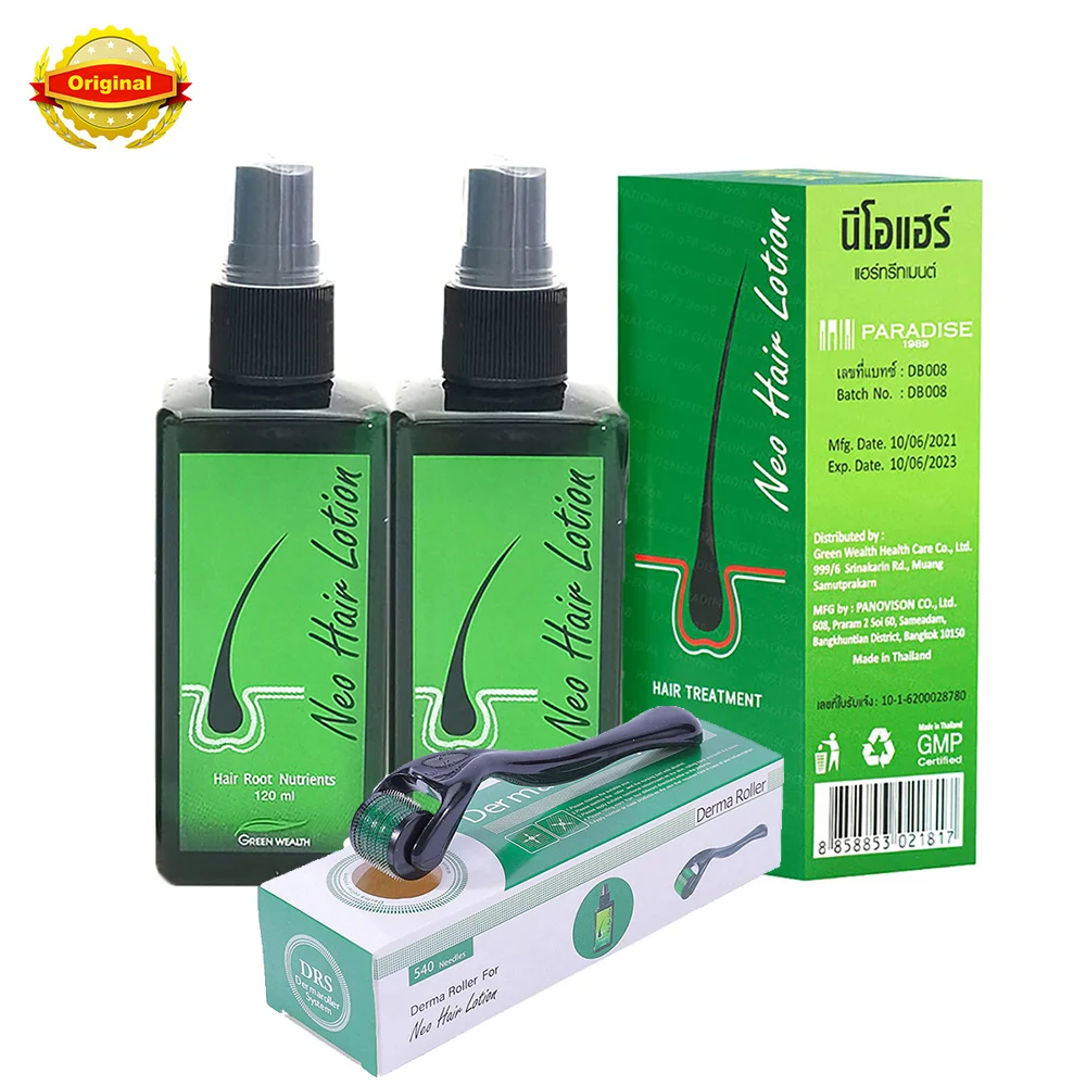 Hair Loss Treatment Oil Natural Herbs Scalp Treatments Hair Growth Spray Thailand Neo Lotion Growth Products For Men 2pcs
