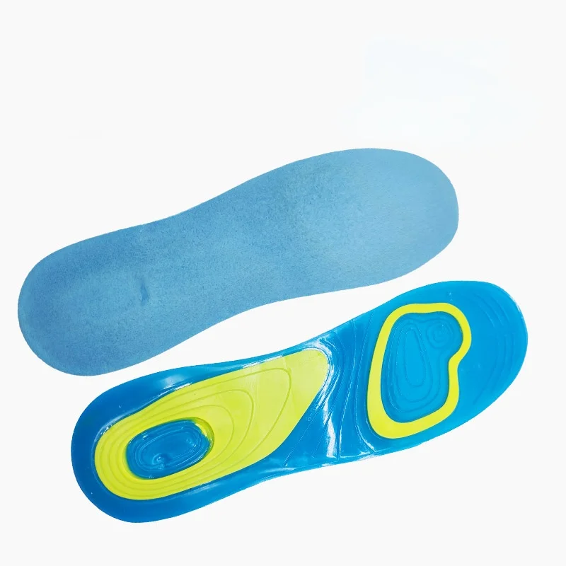 Sports Soft Silicone Gel Air Cushion Insole Hiking Running Shoe Insoles Pads Absorb Shock Footbed for Men and Women
