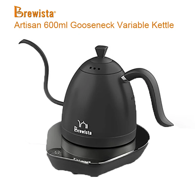 Brewista 0.6L 1.0L Stainless Steel Gooseneck Tea Kettle with LCD