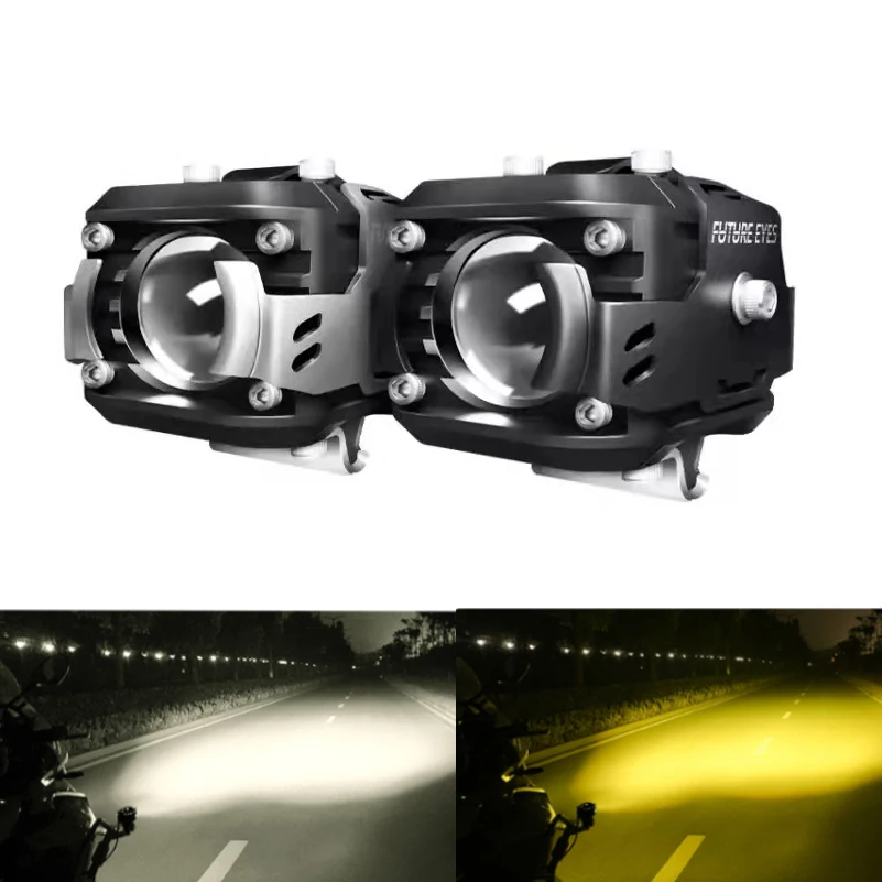 

FUTURE EYES Motorcycle Fog light Led Spotlight Auxiliar light Yellow light for BMW F800 F650 1200GS Super bright high power