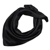 50x50cm Women Solid Square Scarf Single Performance Boy Girl Small Simulation Silk Scarves Flight Attendant Party Gift 3